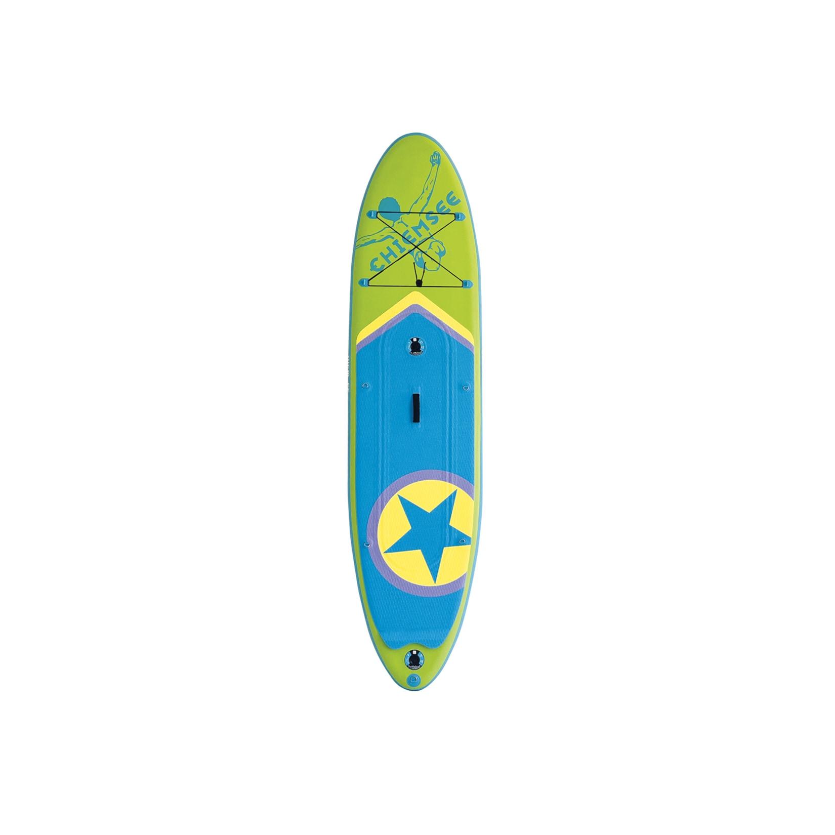 Chiemsee - SUP-Set inkl. Board, Paddel, Pumpe, Leash & Rucksack (grün/blau) Stand-Up Paddle