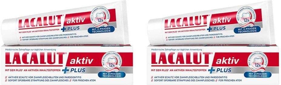 Lacalut Aktiv Plus Zahncreme 2x75ml