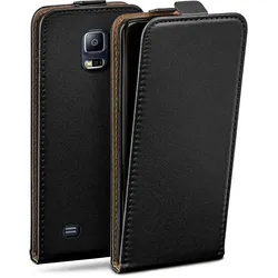 moex Flip Case Samsung Galaxy S5 Klapphülle Leder Optik