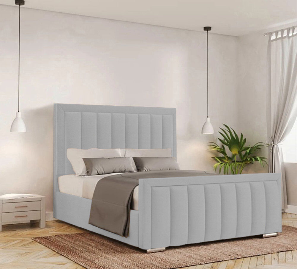 Fairmont Park Yatton Upholstered Bed Light Silver Single (3')