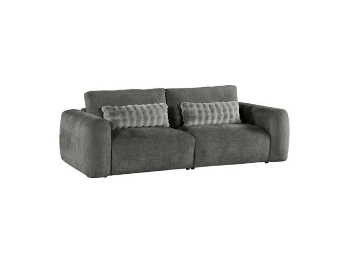 Canapé 3 places BELLO tissu anthracite