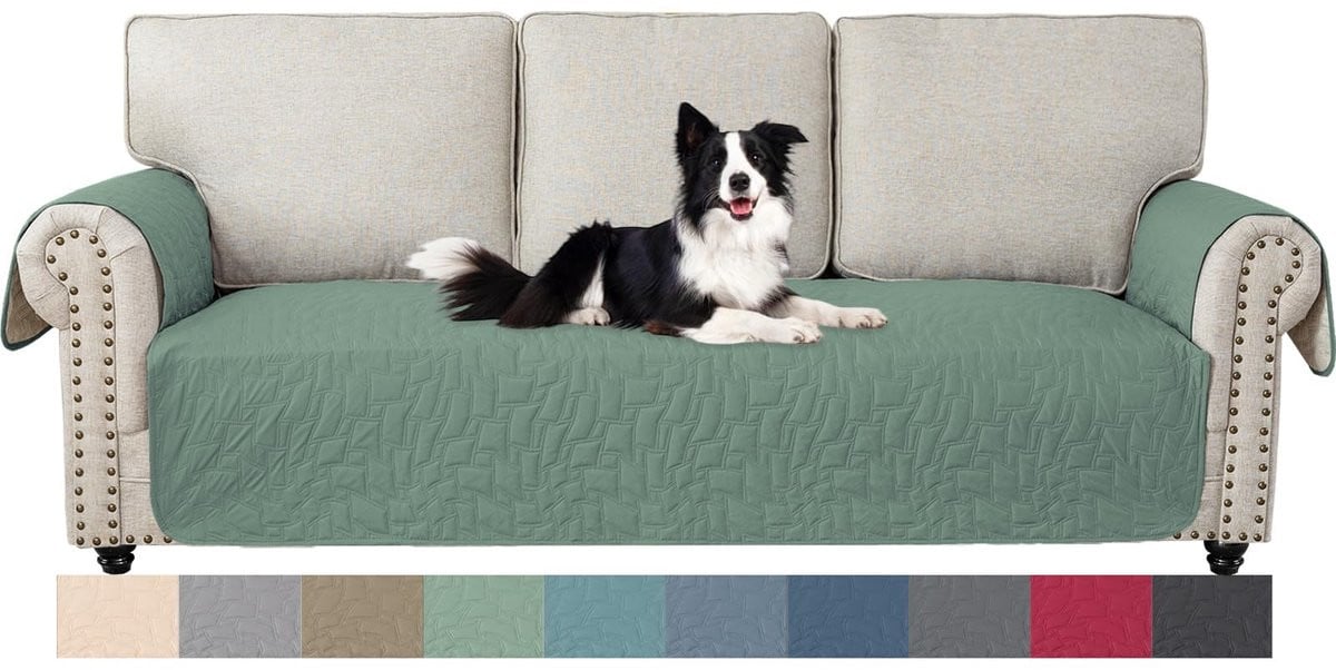 Dailygoods Krasbestendige en Waterdichte Bankhoes - Universele Antislip Sofa Cover voor Huisdieren