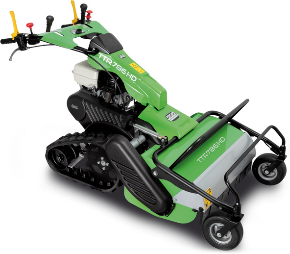 Lampacrescia - MGM Lampacrescia MGM TTR886HD - Schlegelmäher mit Y-Messern - Raupenantrieb - Hondamotor GX390 für große Steigungen