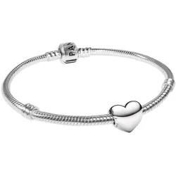 Pandora 68570 Damen-Armband Be Love Herz Starter-Set Silber 925, 19 cm