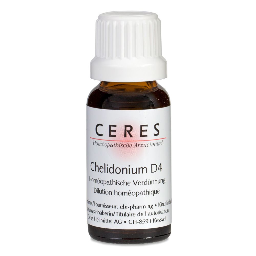 Ceres Chelidonium D 4 Dilution 20 ml