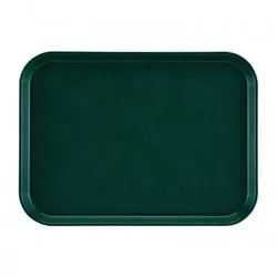 Cambro Epictread rechteckiges rutschfestes Fiberglas Tablett dunkelgrün 41,5x30,5cm.