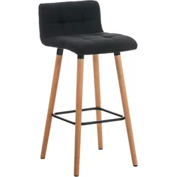 CLP Barhocker Lincoln Stoff   Farbe: schwarz