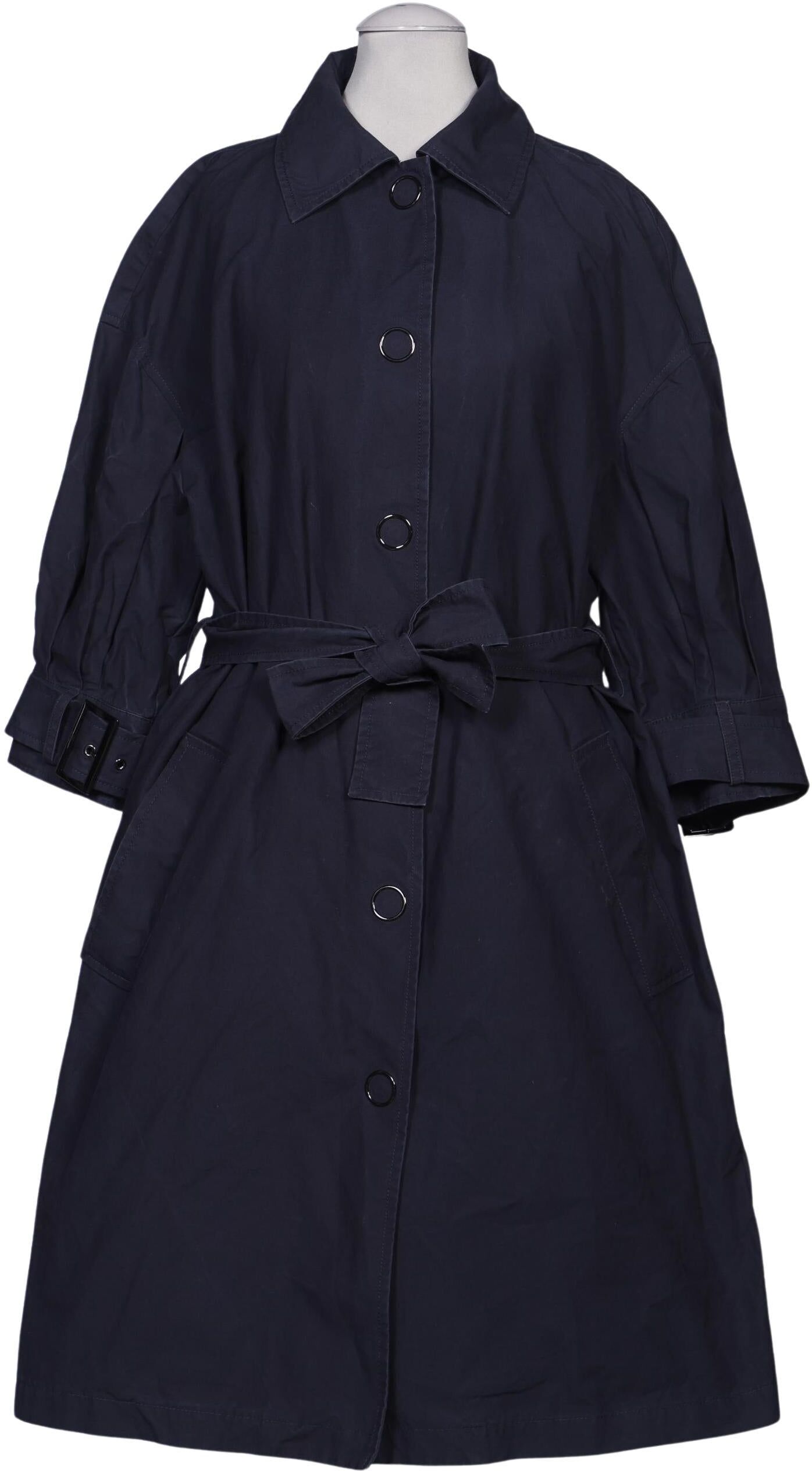Giorgio Armani Emporio Armani Damen Mantel, Marineblau, Gr. EU 36 (IT 42), Baumwolle - Second Hand