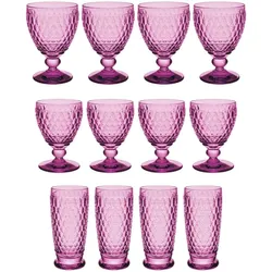WEIN- & LONGDRINKGLÄSER Boston Coloured berry 12er Set
