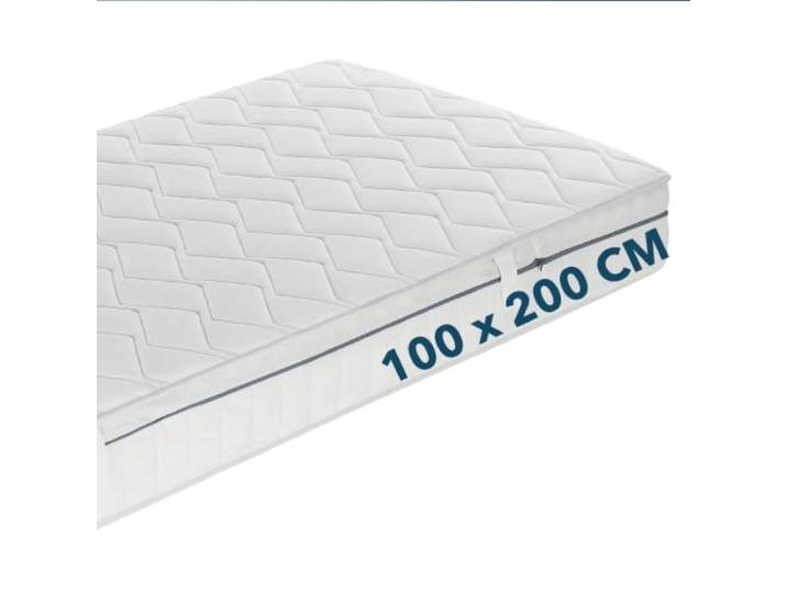 Ortho-Relax Matratze 100x200cm 19cm hoch, Wendbare Matratze mit 7-Zonen-Spezial-Komfortschaum, 100 Nächte Probeschlafen, Bett Härtegrad H2 & H3