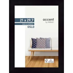 Bilderrahmen Oslo 23 x 31,7 cm Holz Schwarz