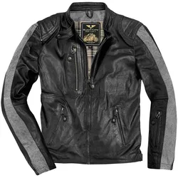 Black-Cafe London Vintage Motorradlederjacke