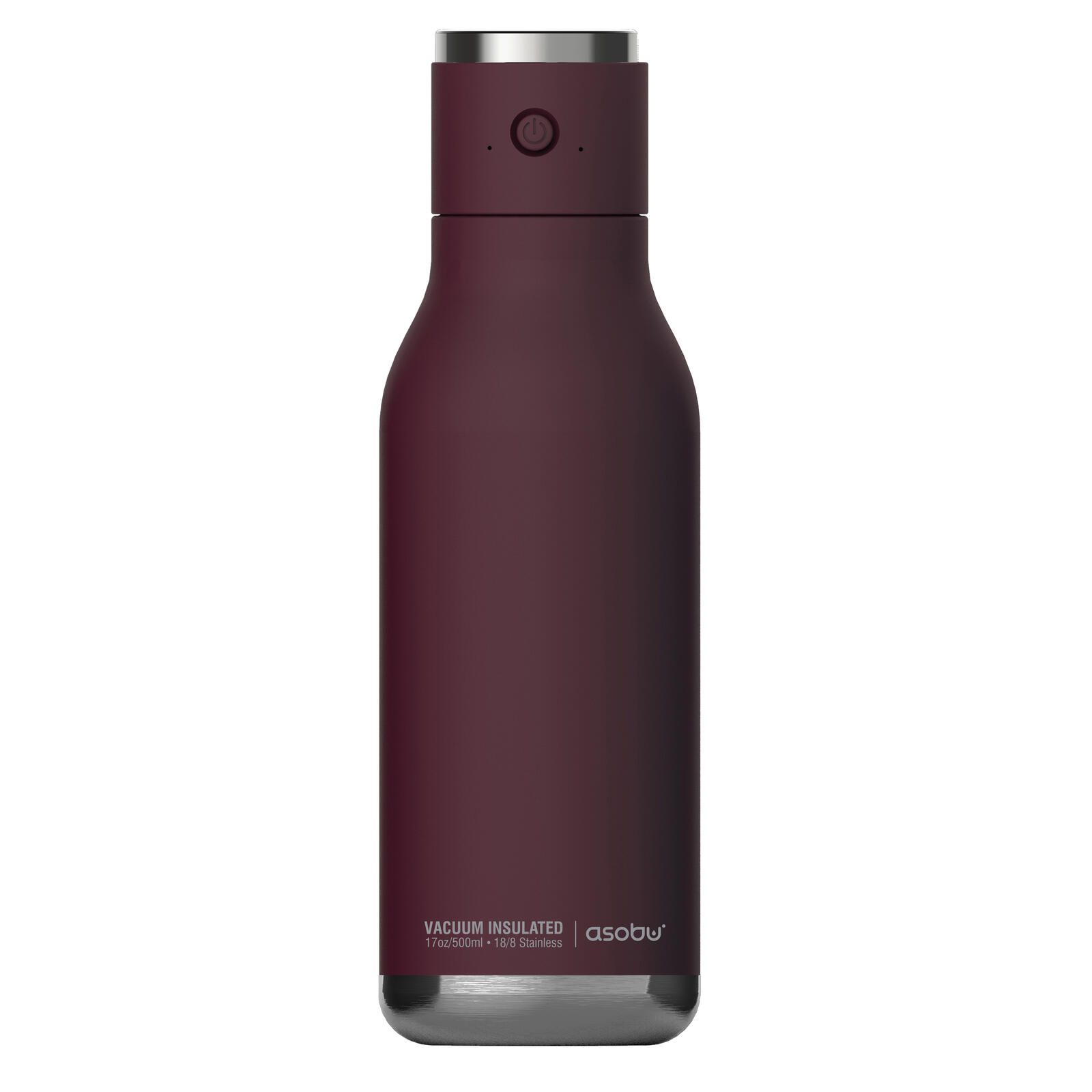 Asobu Wireless Beat isolierte Edelstahlflasche mit Bluetooth® Lautsprecher - burgunderrot (BT60 burgundy) 305456