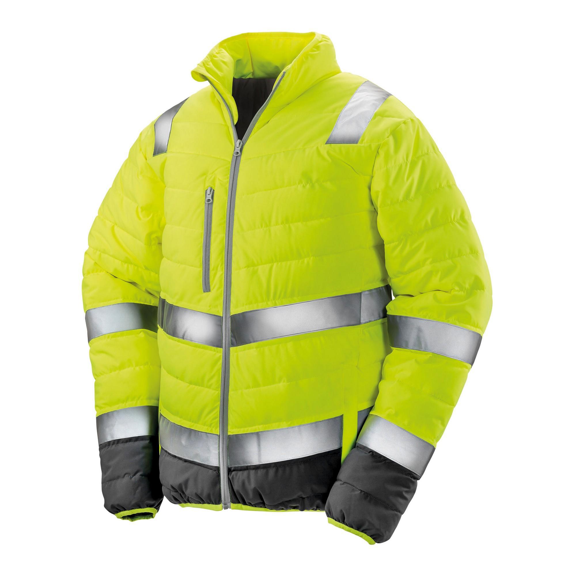 SAFE-GUARD by Result - Jacke für Herren - Sicherheit (Fluro Gelb)