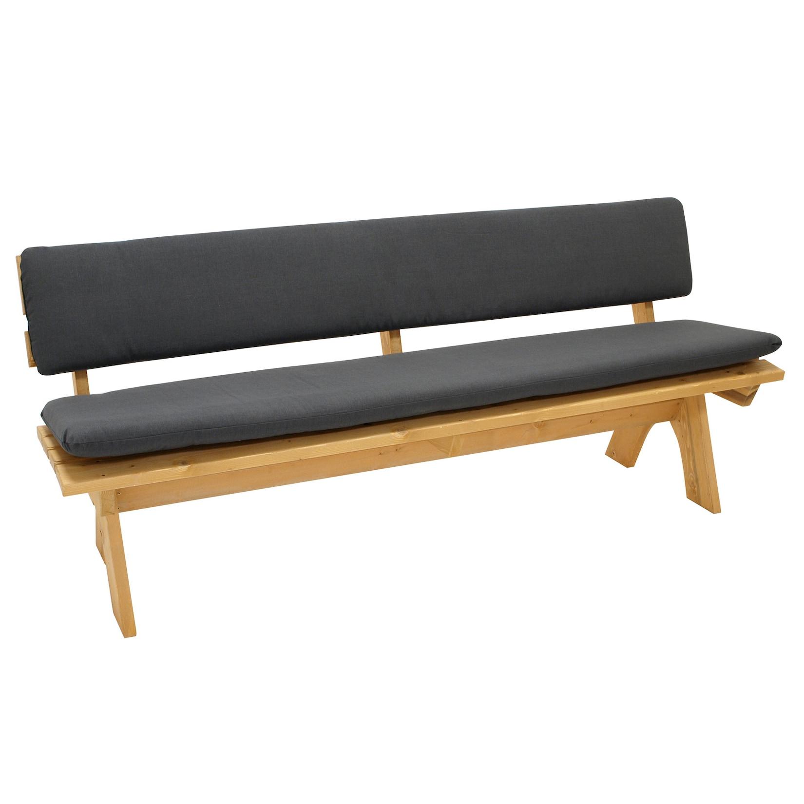 Auflagenset ARIZONA für Bank 4-sitzer 195cm, anthrazit, 2-teilig