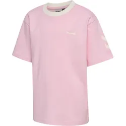 hummel, Jungen, Sportshirt, Kinder T-Shirt mit breiten Zickzackmustern (104), Rosa