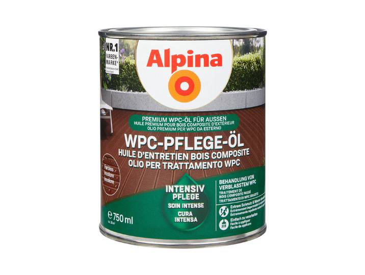 Alpina WPC-Pflege-Öl Farblos 0.75 l Seidenglanz