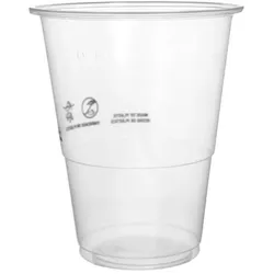 MONOUSO - Plastikbecher Transparent PP 500ml (50 Stück)