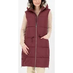 KILLTEC Steppweste GILMOUR LONG VEST, Größe 40 in Rot Rot