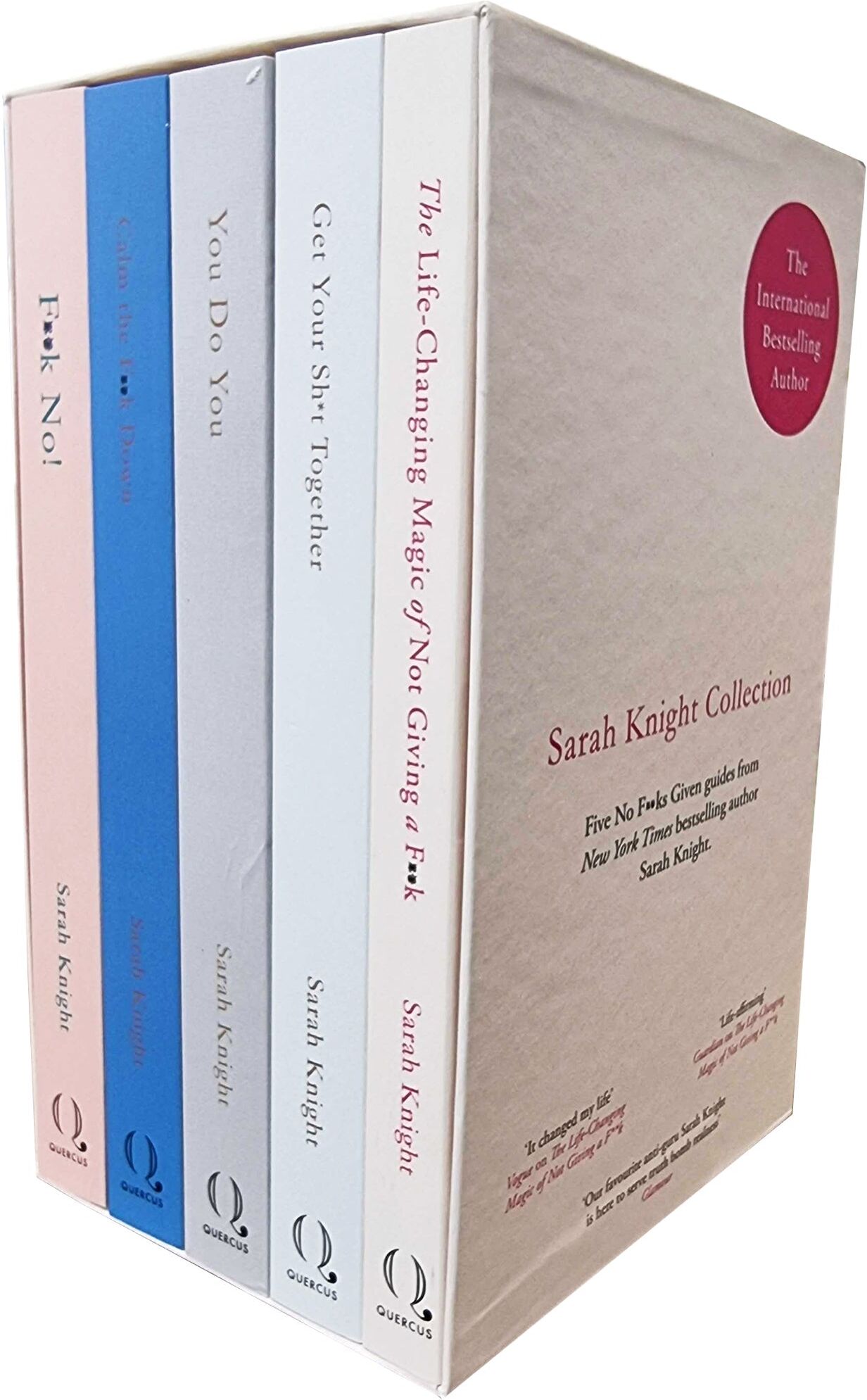 Quercus No F*cks Given Guide Books 1-5 Collection Set by Sarah Knight - Paperback - Bestselling Sweary Self-Help Series