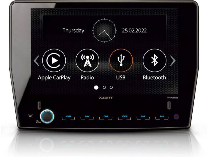Xzent X-F285 9 CarPlay Infotainer Ford Transit Autoradio (Freisprecheinrichtung)