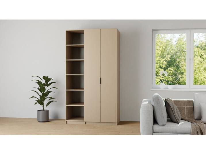 Kleiderschrank in Kaschmir planen MDF Lackiert