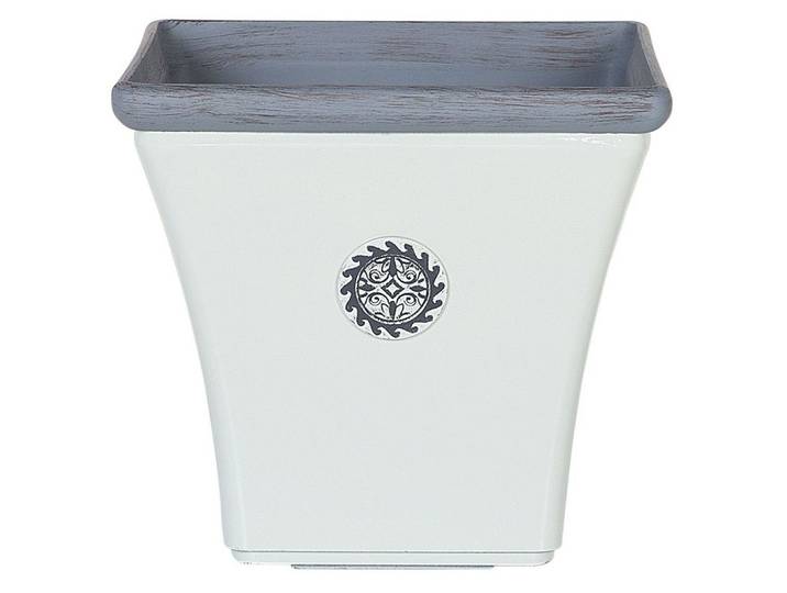 BLUMENTOPF weiß quadratisch 37/37/35 cm Elateia