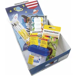 EberhardFaber, Aufbewahrungsbox, EBERHARD FABER Winner Schulestarter Set Aufbewahrungsbox blau, gelb 22,0 x 31,0 x 10,0 cm (22 cm)