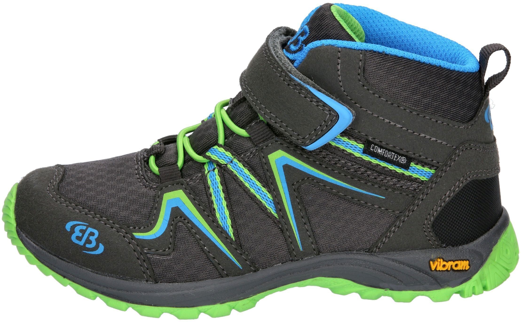 Wanderschuh BRÜTTING "Outdoorstiefel Rockwall", Jungen, Gr. 29, grau, Synthetik, Schuhe Wanderschuh grau 29