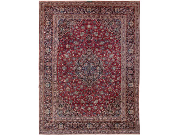 Keshan Antik Signiert Teppich 308x406 Handgeknüpft Orientteppich Perserteppich