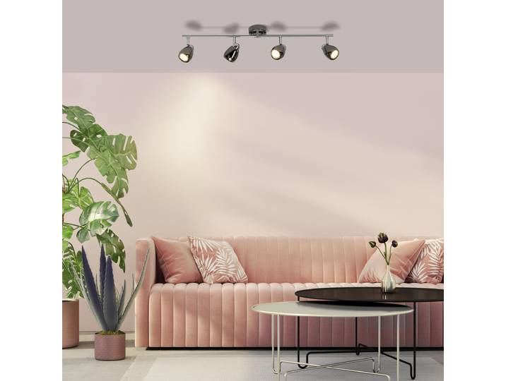Brilliant Milano, GU10, IP20, schwenkbar, chrom