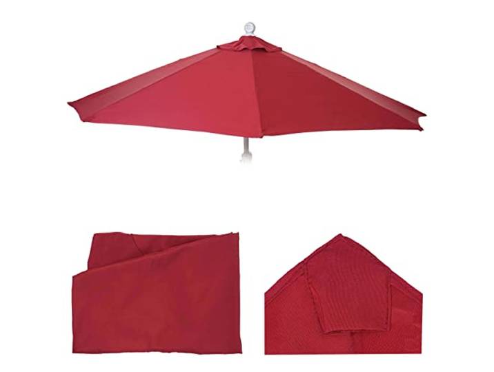 Mendler Toile de Rechange pour Parasol Semi-Circulaire Parla 270cm UV 50+ 3kg Bordeaux