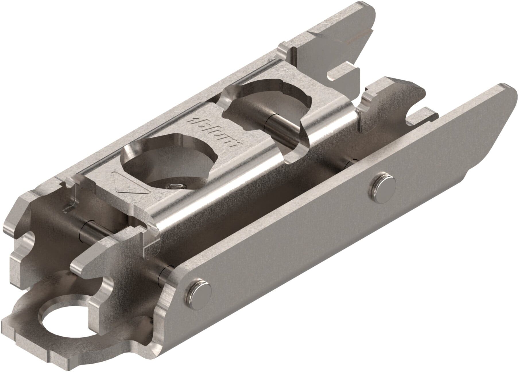 Blum CLIP Montageplatte, gerade, 3 mm, Stahl, Schrauben, HV: Exzenter, vernickelt (01704442)
