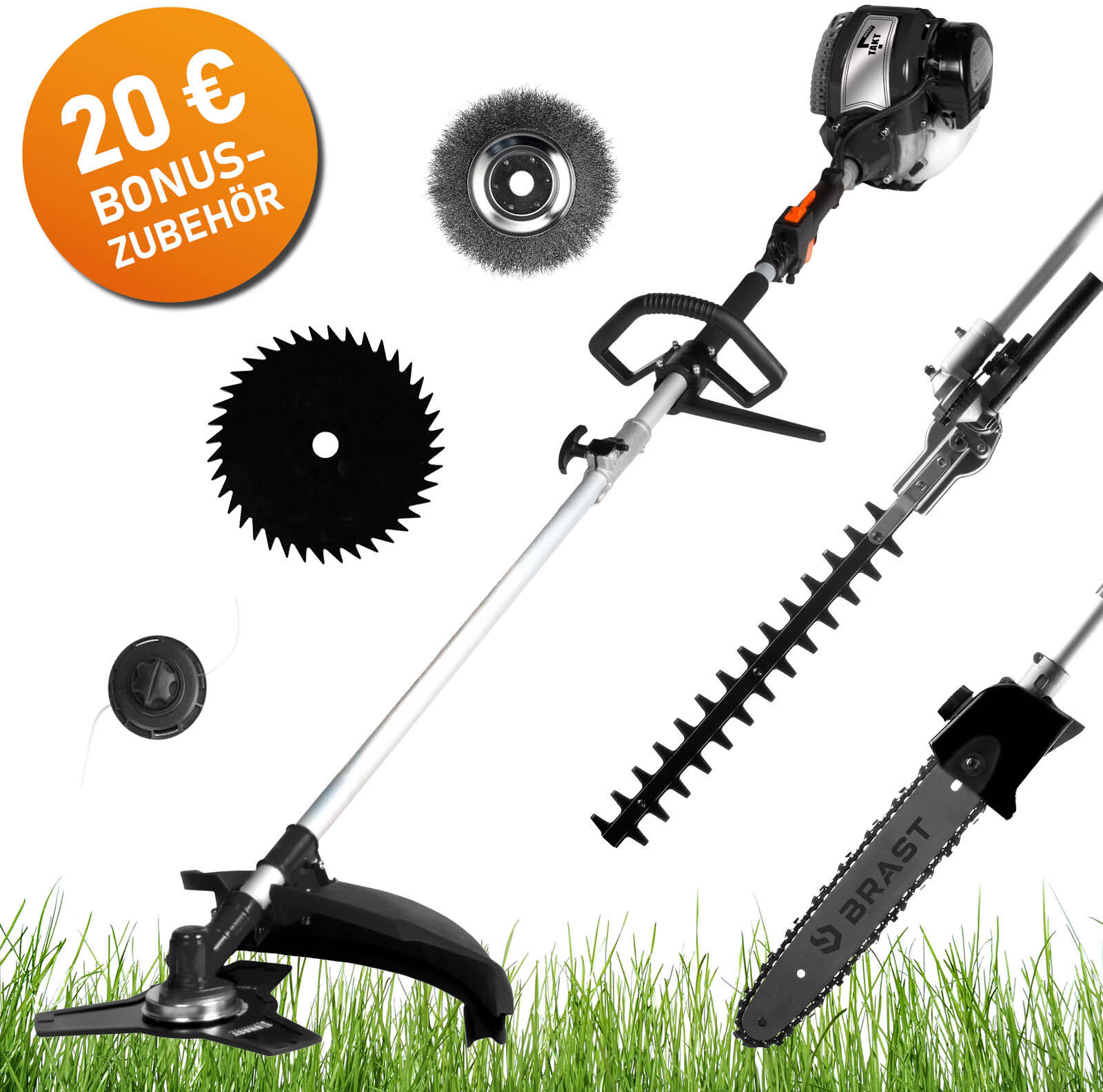 BRAST 6in1 Benzin Motorsense 4-Takt 3805
