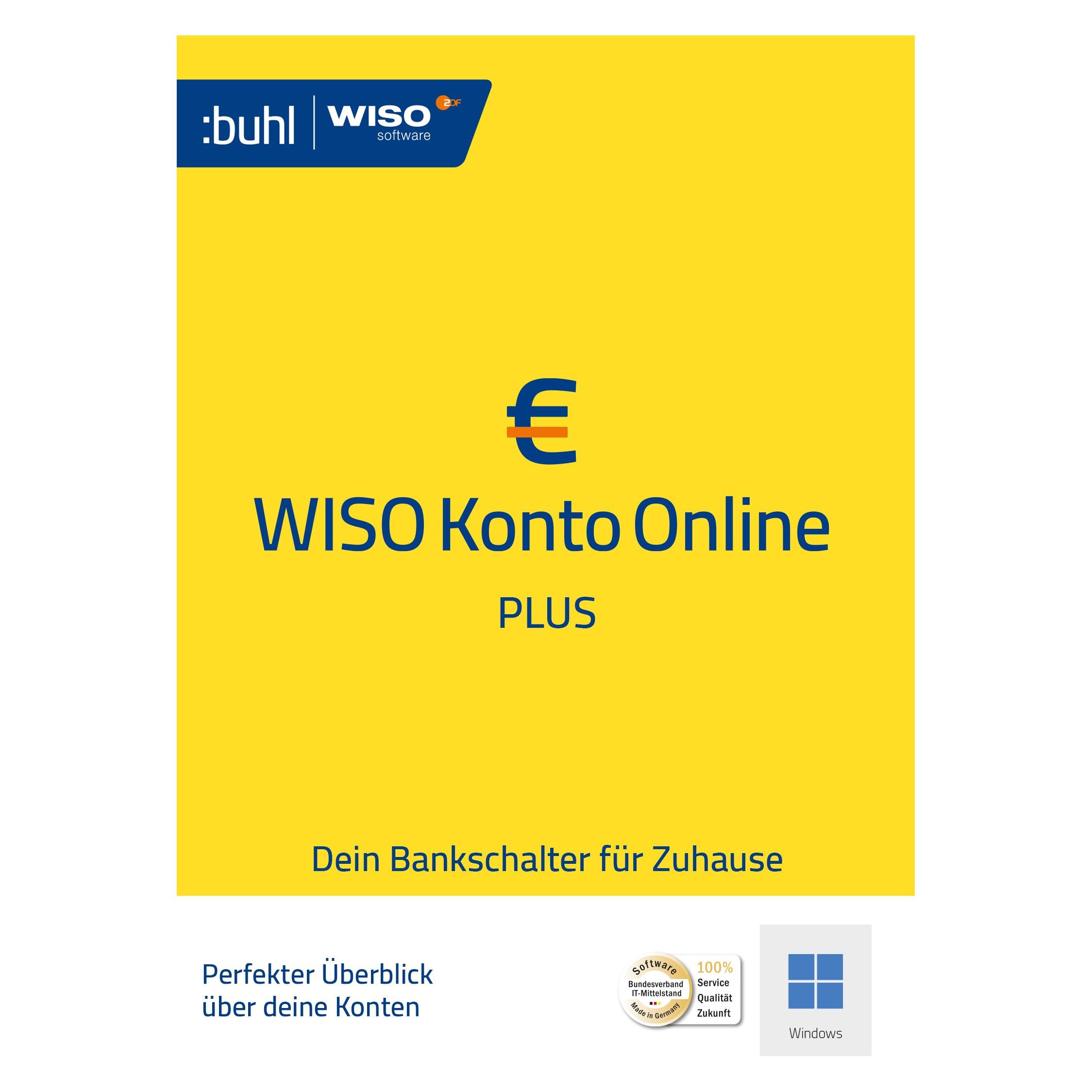 Buhl Data Service WISO Konto Online Plus 2026 Download Code (1 User, 1 Geräte/User, unbegrenzt) (DL42976-26)