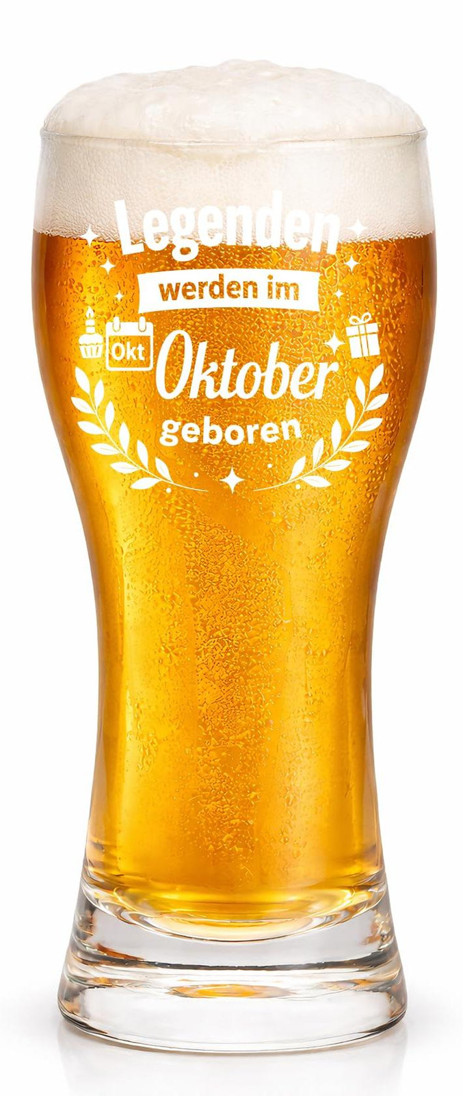 Dripio Bierglas 470 ml – Grappig cadeau voor oktober