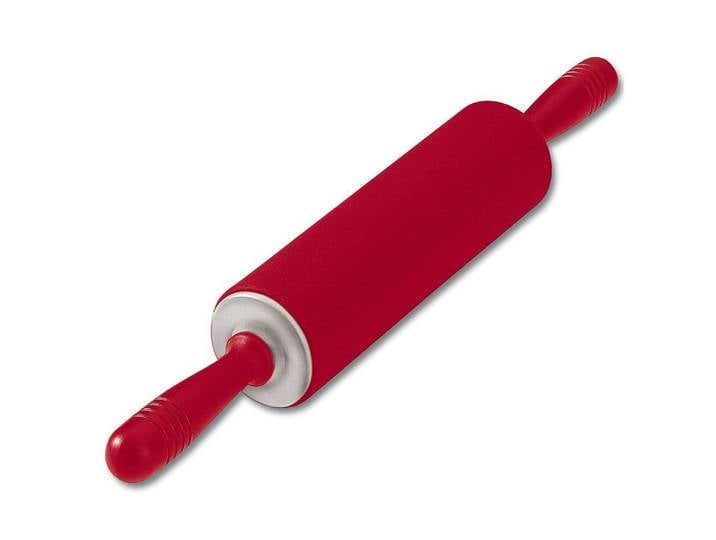 Teigroller KAISER Wallholz KAISERflex , rot, L:25cm Ø:6,8cm, Silikon, Teigroller, Teigroller