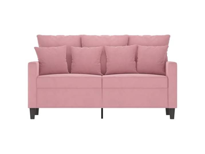 KTHLBRH 2-Sitzer-Sofa, Rosa, 120 cm, aus Samt Schaumstoff, Metallrahmen, maximale Belastung 110 kg, modernes Design