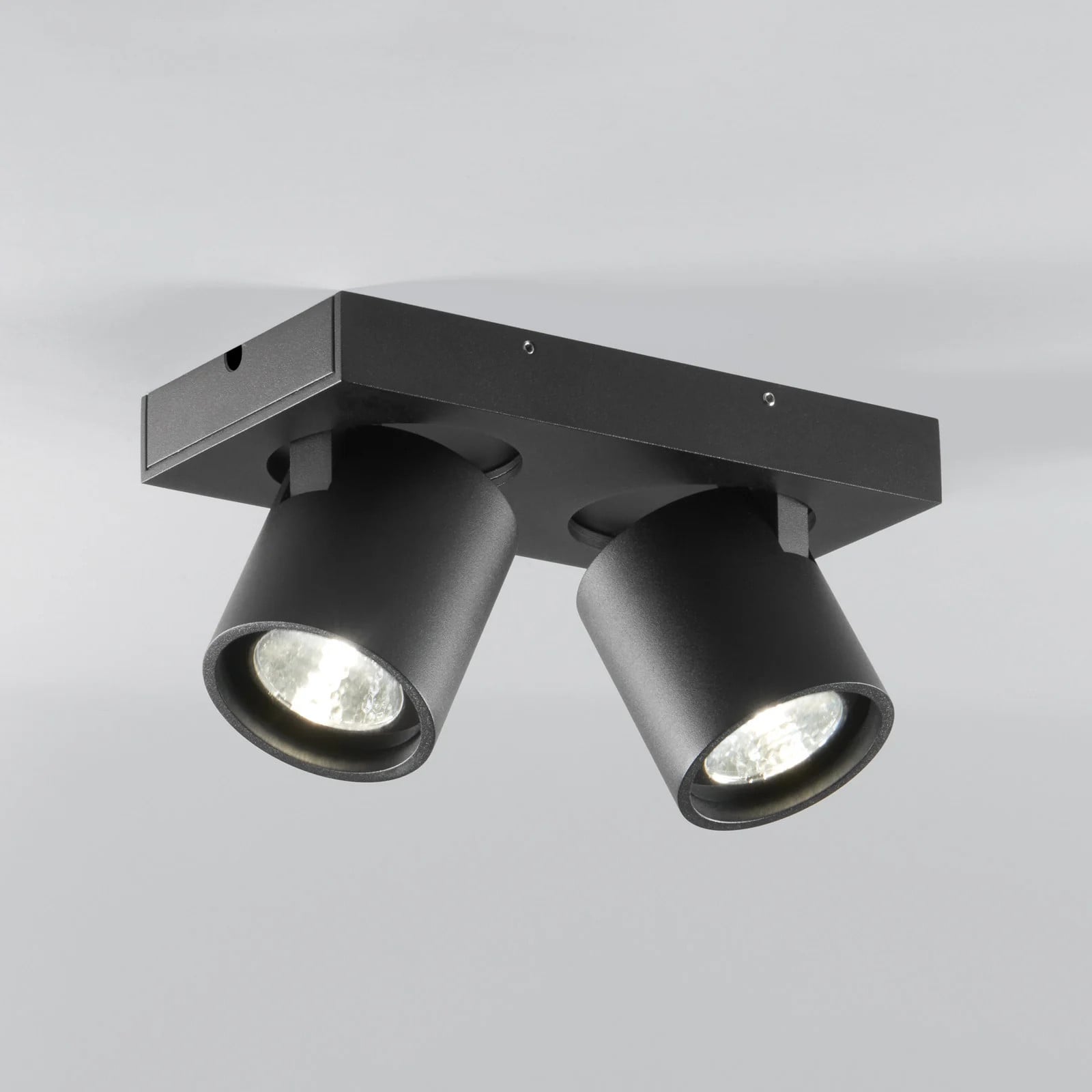 Light-Point Focus 2 LED-spot zwart aluminium met 2 draaibare lampen en CCT-functie