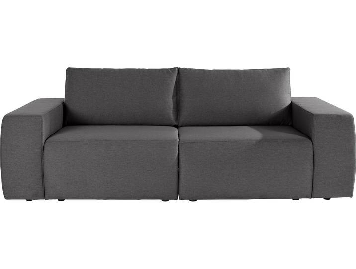 Big-Sofa LooksII Breite 242cm, komfortabel und bequem, viel Platz , grau, B:242cm H:87cm T:89cm, LOOKS BY WOLFGANG JOOP, Sofas, Big-Sofa, geradlinig und komfortabel