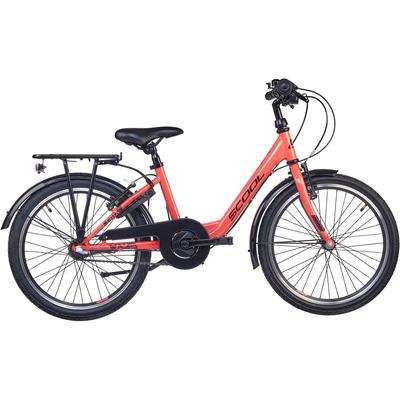 Kinderfahrrad S’COOL "S'COOL chiX" Gr. 29, rosa (koralle, dunkelrot), Fahrräder, Kinder, 29cm, 20 Zoll (50,80cm)