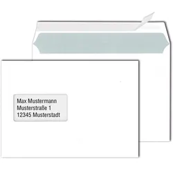 MAILmedia Briefumschläge DIN C5 mit Fenster haftklebend