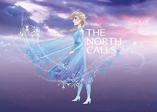 Komar Disney Frozen Elsa The North Calls Poster, Multicolour/Blauw, 50 x 70 cm