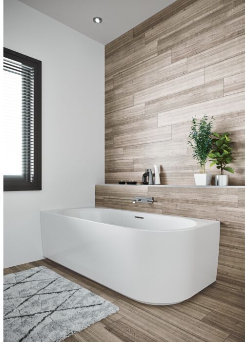 RIHO Sanitär GmbH Riho Desire Corner Eck-Badewanne B087001005 weiß, 184x84cm, Ecke rechts