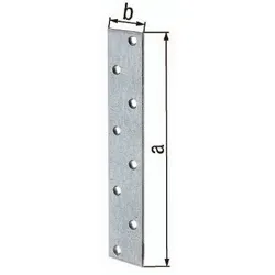 GAH Alberts Flachverbinder L 170 mm B 30 mm S 3 mm Stahl sendzimirverzinkt - 333904
