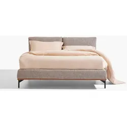 Noctis Polsterbett Tessa 180 x 200 cm Stoff Grau Ashgrey