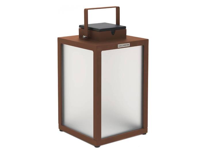Les Jardins LED-Solarlaterne Tradition, corten, Höhe 40 cm dimmbar, braun / rost, Aluminium, Solarleuchten