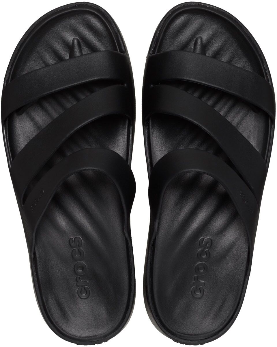 Pantolette CROCS "Getaway", Damen, Gr. 36, schwarz, Obermaterial: 100% Gummi rubber., Schuhe Pantolette