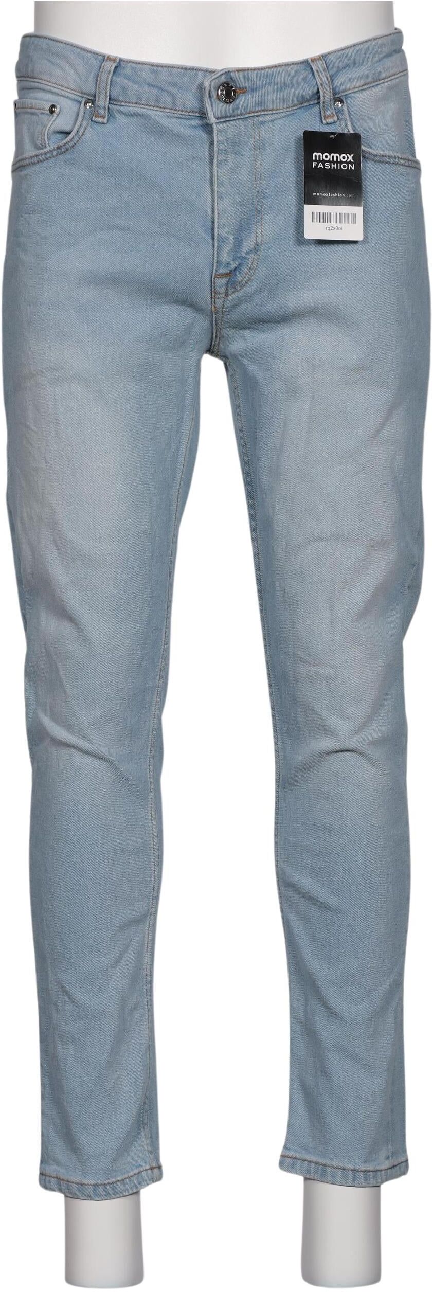 asos Herren Jeans, Hellblau, Gr. W34, Elasthan / Baumwolle - Second Hand