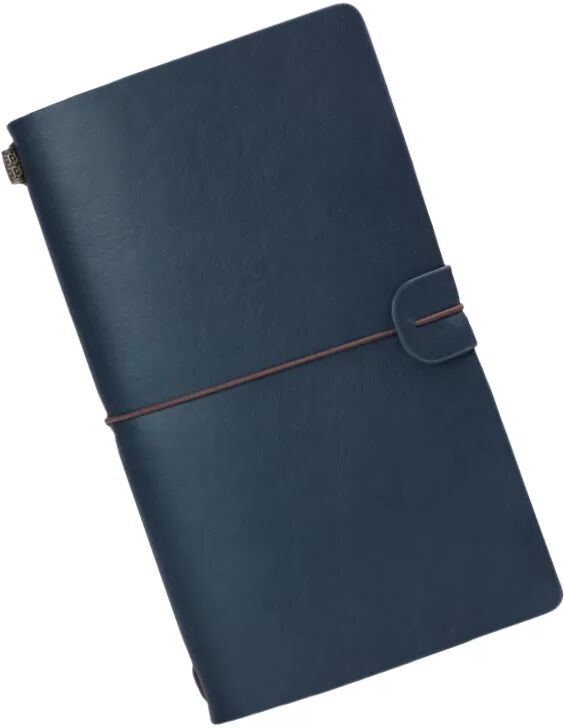 INF Vintage Reisetagebuch mit Riemen - Nachfüllbares Notizbuch